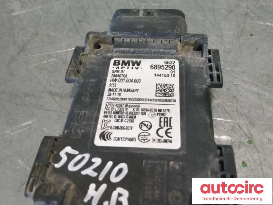 Sensor blindsone til BMW 5-Serie 2017-->> (G30/G31) (G30/G31) (..|66326895290|66325A52AC7|66326899503)