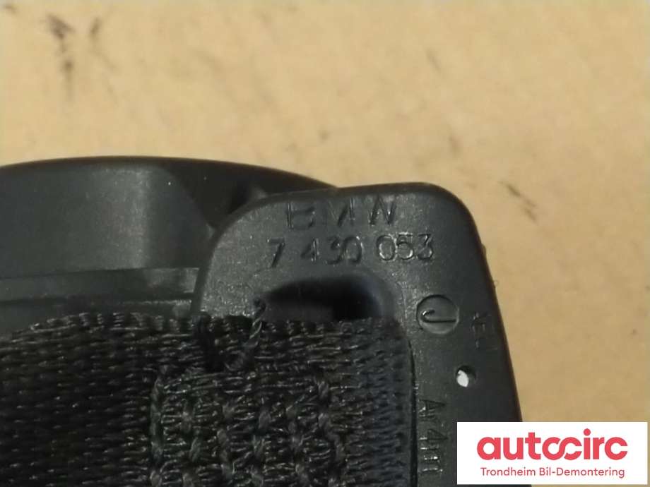 Sikkerhetsbelte bak midtre til BMW 5-Serie 2017-->> (G30/G31) (G30/G31) (..|7430053|72117430053|)