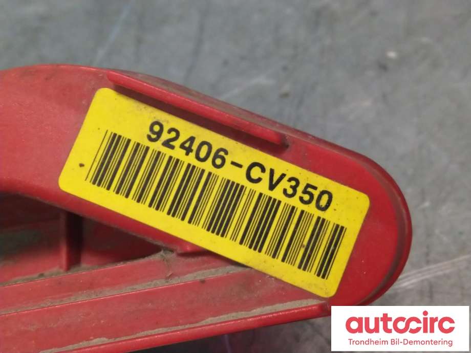 Baklykt fra støtfanger høyre til Kia EV6 2021-->>  (..|92406-CV350|92406CV350|)