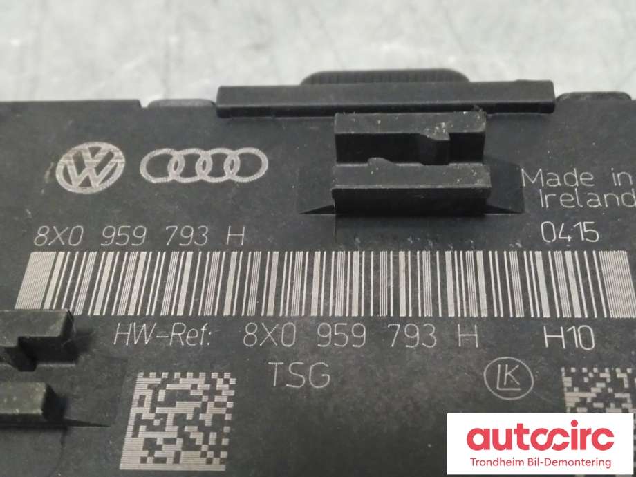 Styreenhet dør venstre foran til Audi Q3 2011-2014 (Type I, Fase 1) (..|8X0959793H|8X0 959 793 H|)