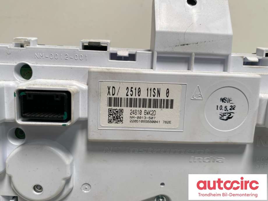 Instrumentpanel til Nissan Leaf 2018-->> (Type II)  (..|24810-6WK2D|248106WK2D|)