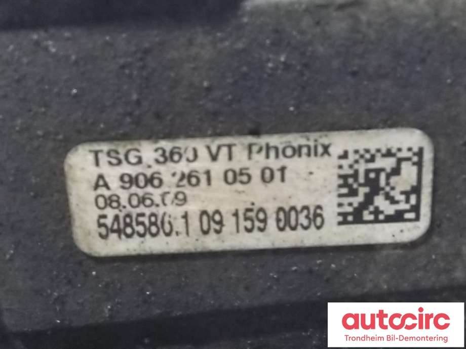 Girkasse manuell 6-trinn til VW Crafter 2006-2011 (Type I, Fase 1) (LCF|0CB300040A|0CB300040AX|LCF)