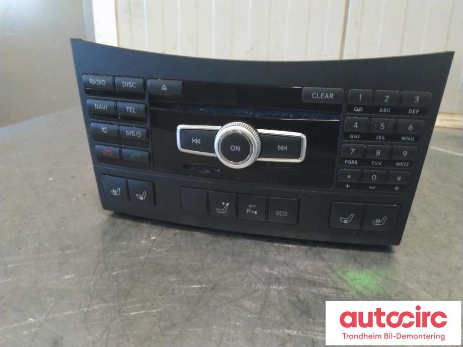 Bilstereo navigasjon til Mercedes E-Klasse 2009-2013 (Fase 1) (W212) (W212) (..|A2129005514|A2129002117|)