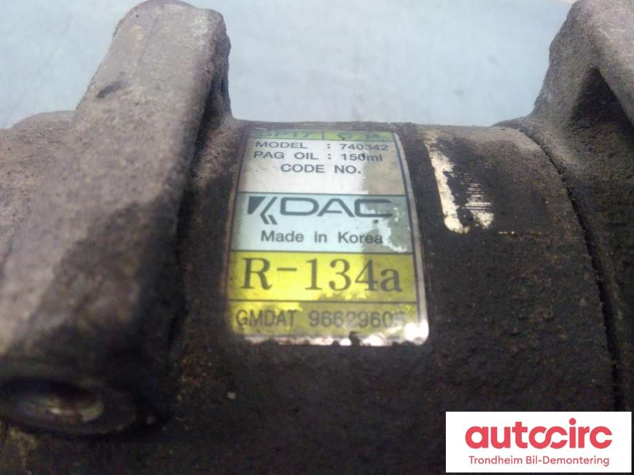 Aircondition kompressor til Chevrolet Captiva 2006-2010 (Fase 1)  (..|20910245|96629605|93743410)