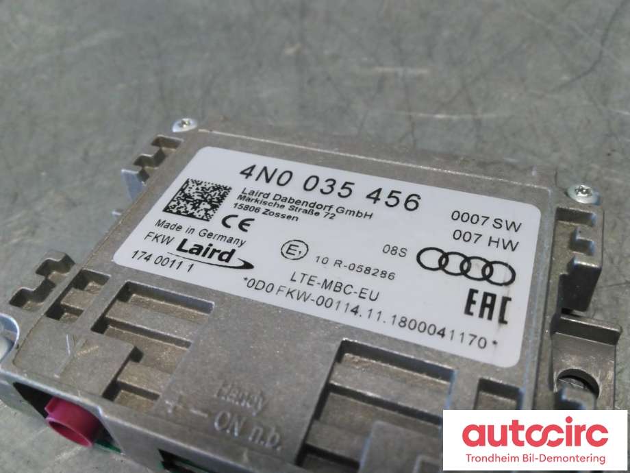 Antenne forsterker til Audi e-tron 2018-->> (..|4N0035456|4N0035456D|4N0035456G)
