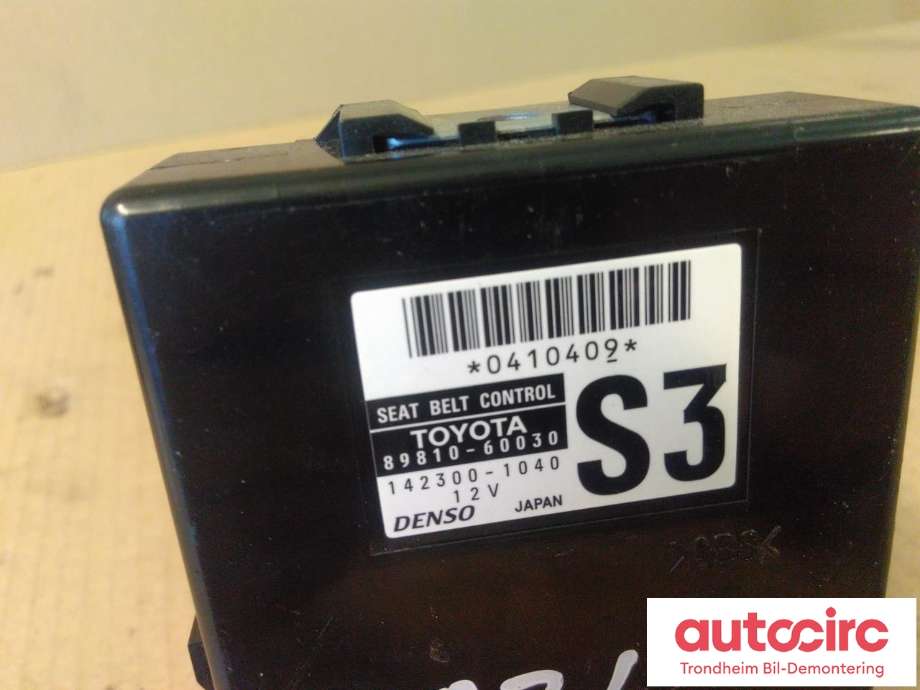 Styreenhet diverse til Toyota Land Cruiser 150 2014-->> (Fase 2)  (DENSO|89810-60030|8981060030|142300-1040| 1423001040)