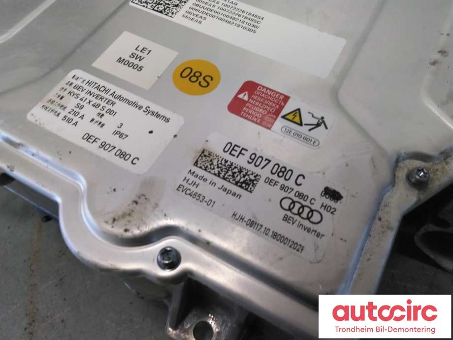 Inverter elbil til Audi e-tron 2018-->>  (..|0EF907080C|0EF907080H|)