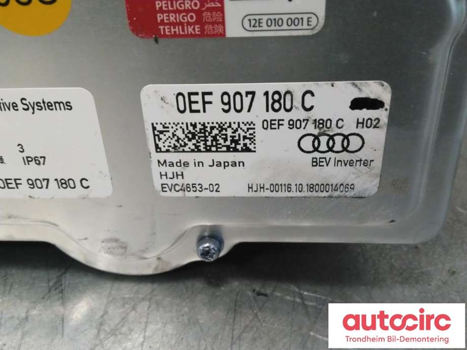 Inverter elbil til Audi e-tron 2018-->> (..|0EF907180C|0EF907180K|0EF 907 180 K)