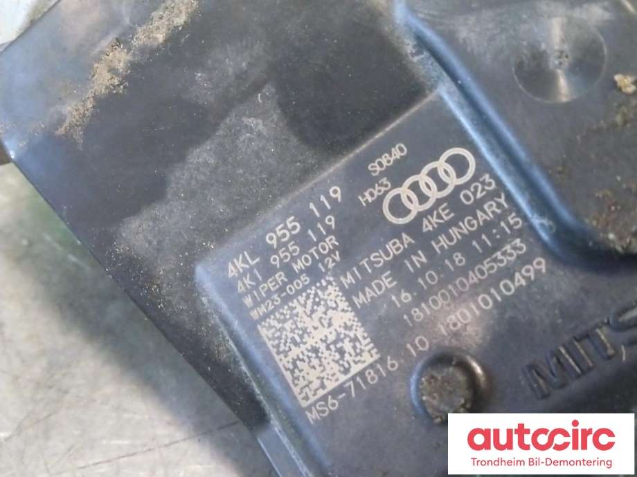 Viskermotor frontrute til Audi e-tron 2018-->> (MITSUBA|4KL955119|4KL955023|4KL955023B)