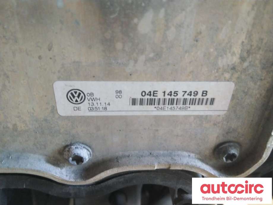 Motor bensin til Audi A3 2012-2016 (Type III, Fase 1)  (CZCA|04E100034E|04E100098H|CZCA)