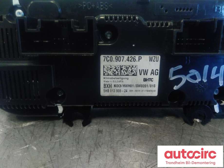 Varmeapparat betjening til VW Crafter 2016-->> (Type II) (BHTC|7C0907426P|)