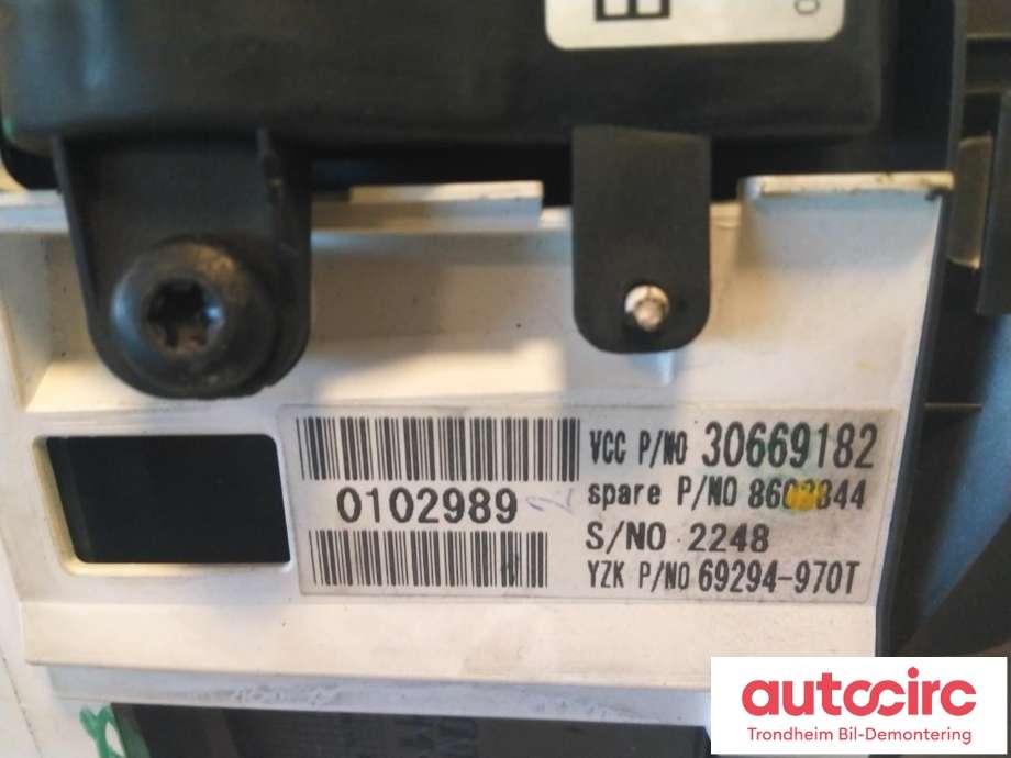 Instrumentpanel til Volvo V50 2004-2007 (Fase 1)  (..|8602844|30669182|30710071)
