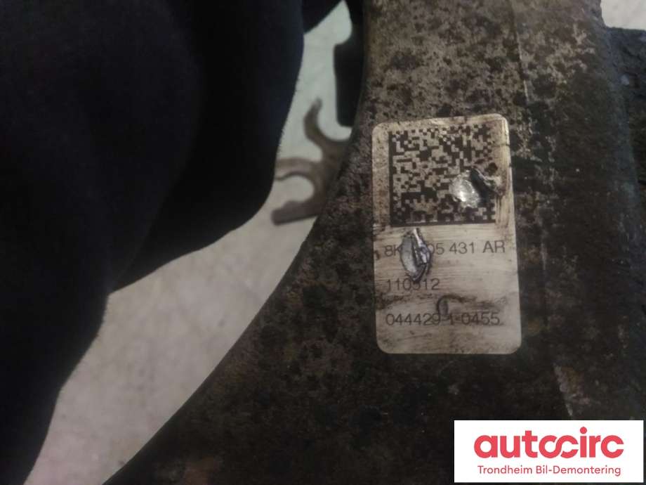 Hjulspindel venstre bak til Audi A4 2007-2014 (Type IV) (B8) (B8) (BENSIN/AUTOMAT|8K0505431AR|8K0 505 431 AR|)