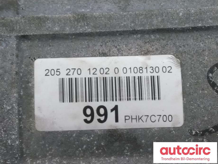 Girkasse hybrid til Mercedes C-Klasse 2014-2018 (Fase 1) (W205) (W205) (MERCEDES-BENZ|A2052701202|A205270120280|A 205 270 12 02| A 205 270 12 02 80| D724295| PHK7C700)