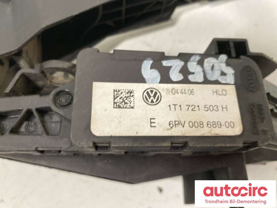 Pedal gass til VW Touran 2007-2010 (Type I, Fase 2)  (1T1 721 503 H|)
