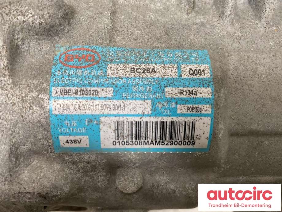 Aircondition kompressor elbil til BYD T3 2020-->>  (BYD|VBEI-8103020|)