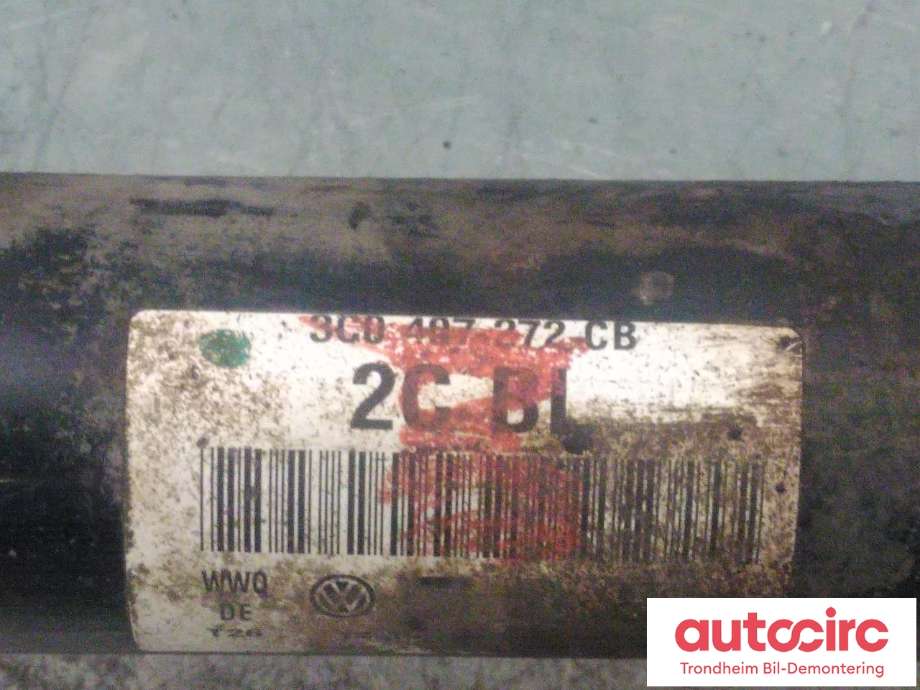 Drivaksel høyre foran, diesel/automat til VW Passat 2011-2015 (B7) (B7) (..|3C0407272CB|3C0407272CA|)