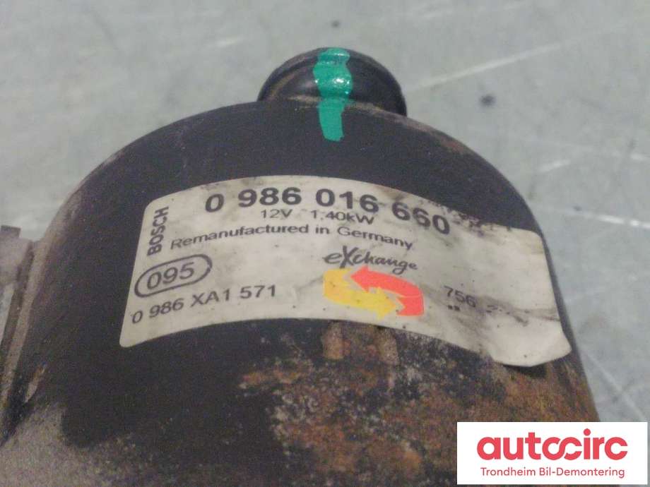 Starter til Volvo S80 1998-2006 (Type I)  (REMANUFACTURED/BOSCH|8251551|0986016660|)