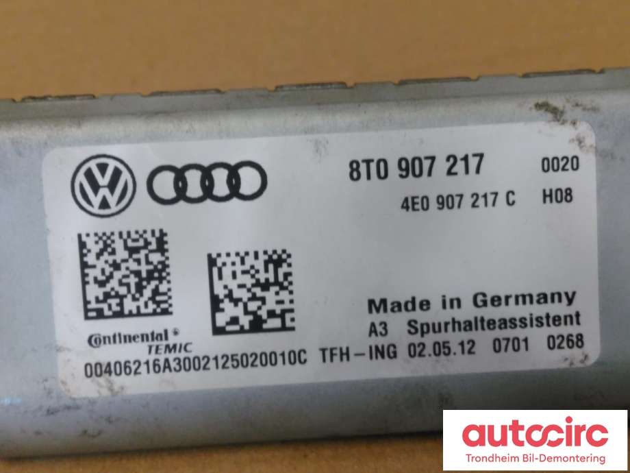 Parkeringskamera foran til Audi A4 2007-2014 (Type IV) (B8) (B8) (CONTINENTAL TEMIC|8T0907217|8T0907217A|4E0907217C| 8T0 907 217 A| 8T0 907 217| 4E0 907 217 C)