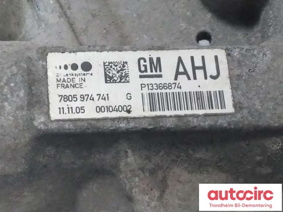 Tannstang elektrisk til Opel Insignia A 2009-2014  (ZF|13366874|84216770|)