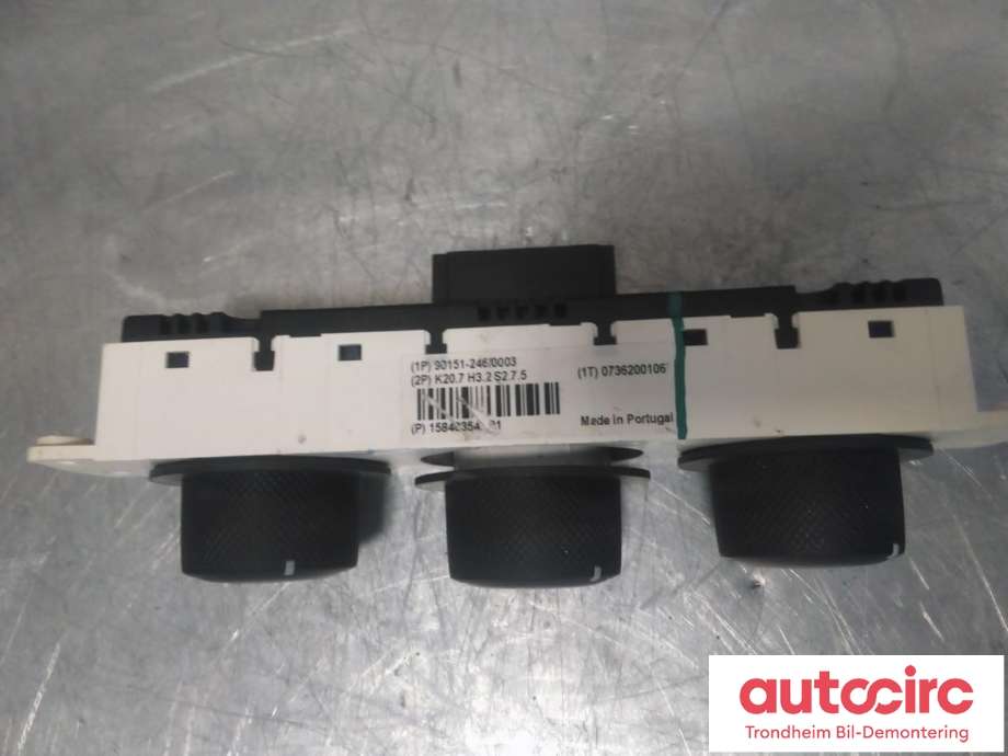 Varmeapparat betjening til Hummer H3 2005-2010  (GM|15840354|25920831|15912988| 25814719)