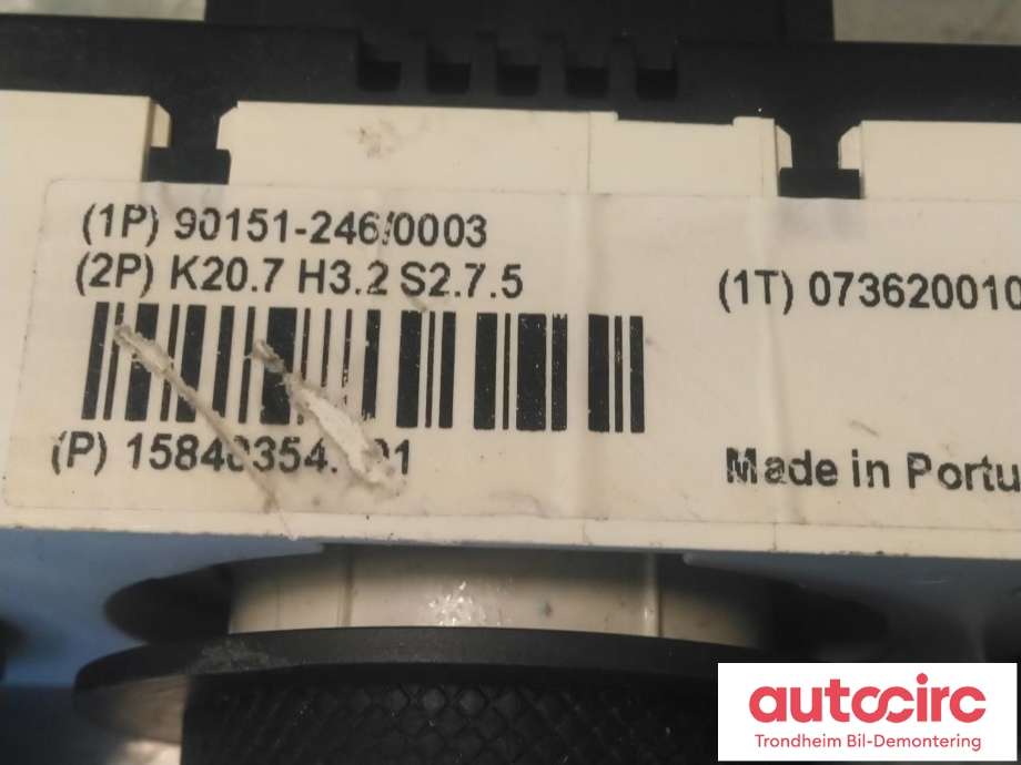 Varmeapparat betjening til Hummer H3 2005-2010  (GM|15840354|25920831|15912988| 25814719)
