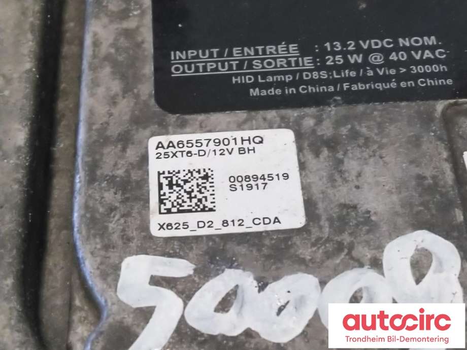 Styreenhet xenon/ballast til Ford Ranger / Ranger Raptor 2015-2022 (OSRAM|AA6557901HQ|)