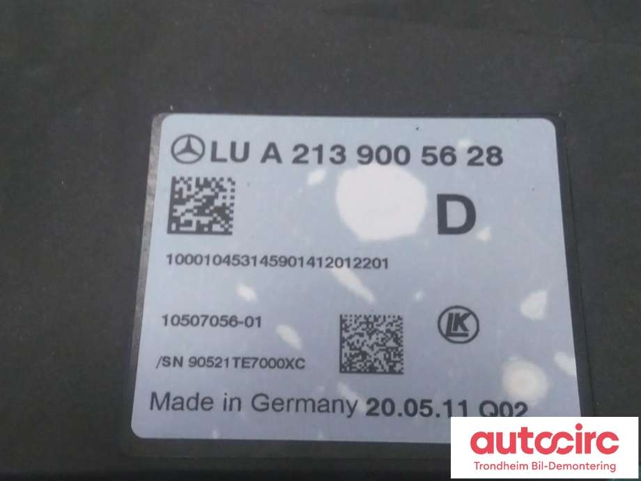 Styreenhet tenning til Mercedes E-Klasse 2016-2023 (W213) (W213) (MERCEDES-BENZ|A2139005628|A2139000736|)