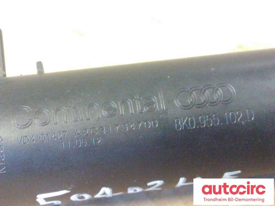 Lyktespylerdyse til Audi A4 2007-2014 (Type IV) (B8) (B8) (CONTINENTAL|8K0955102D|8K0 955 102 D|A2C31764700)