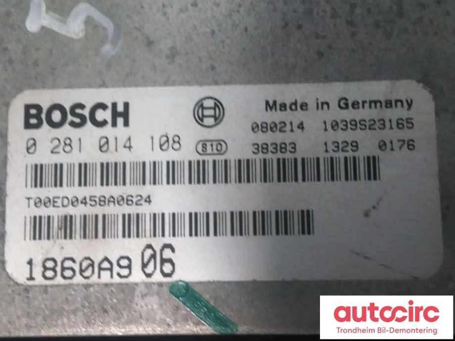 Styreenhet motor til Mitsubishi Outlander 2010-2012 (Type II, Fase 2)  (BOSCH|1860A906|0281014108|)