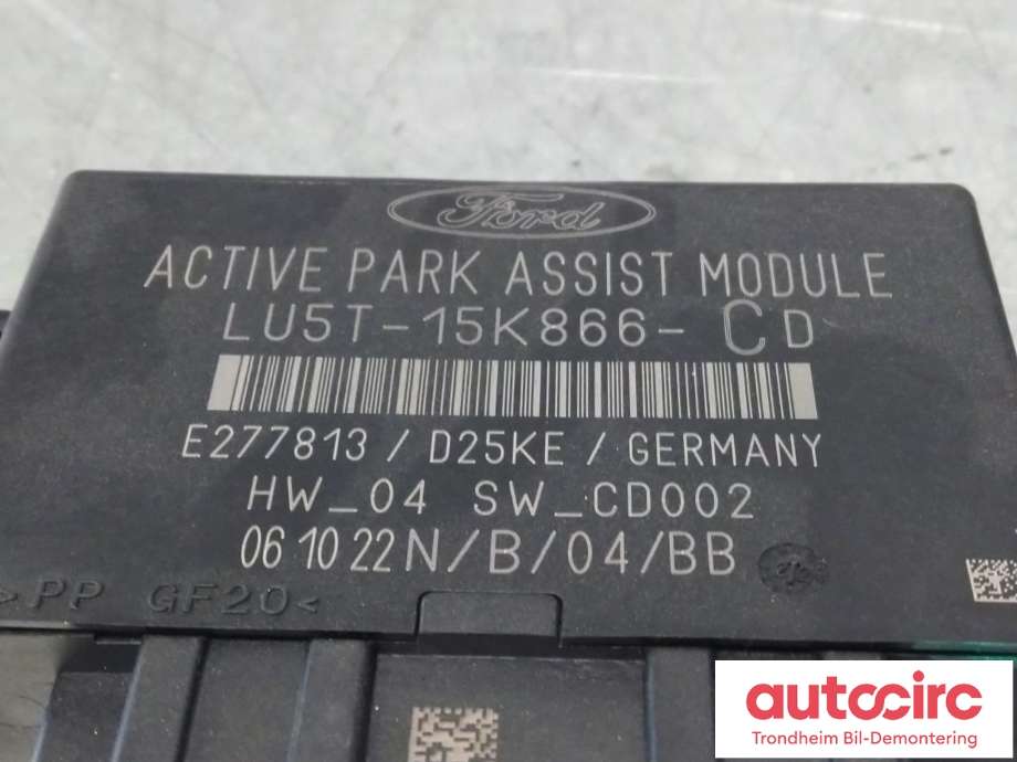 Styreenhet parkering til Ford E-Transit 2022-->>  (..|LU5T-15K866-CD|2535528|LU5T-15K866-CF)