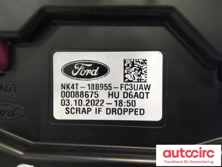 Bilstereo navigasjon skjerm til Ford E-Transit 2022-->>  (..|NK4T-18B955-FC3UAW|2708820|NK4T-18B955-FD3UAW)
