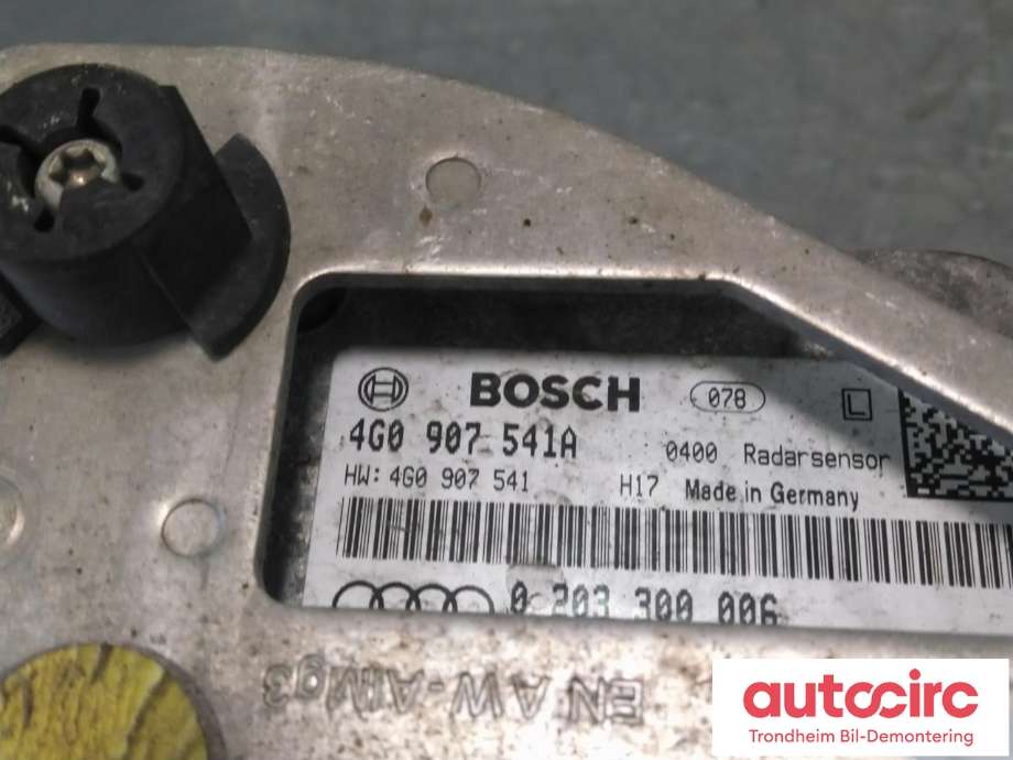 Sensor radar til Audi A6 2011-2014 (Type IV, Fase 1) (C7) (C7) (BOSCH|4G0907541A|4G0 907 541 A|)