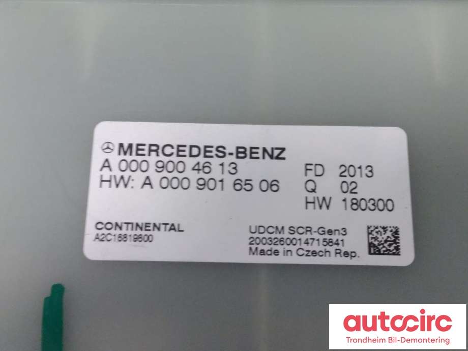 Styreenhet diverse til Mercedes E-Klasse 2016-2023 (W213) (W213) (CONTINENTAL|A0009004613|A2C16819800|)