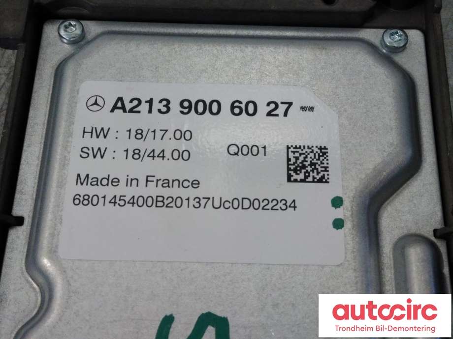 Styreenhet diverse til Mercedes E-Klasse 2016-2023 (W213) (W213) (VEONEER|A2139006027|A 213 900 60 27 80|)