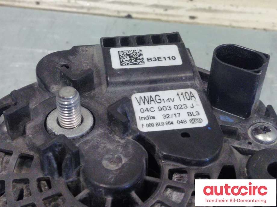 Dynamo til VW Up 2012-2019  (BOSCH|04C903023J|F000BL066404S|)