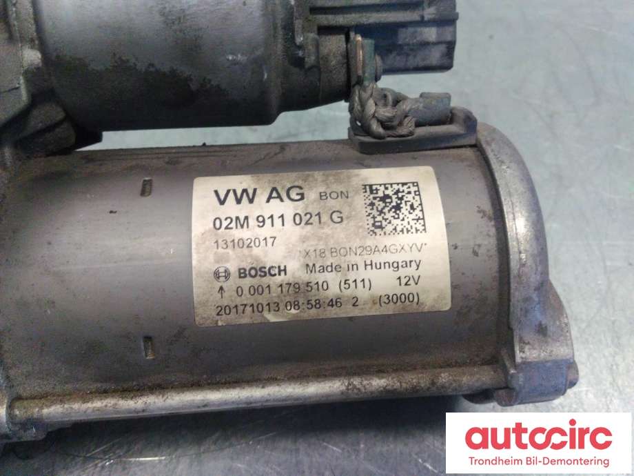 Starter til VW Up 2012-2019  (BOSCH|02M911021G|0001179510|)