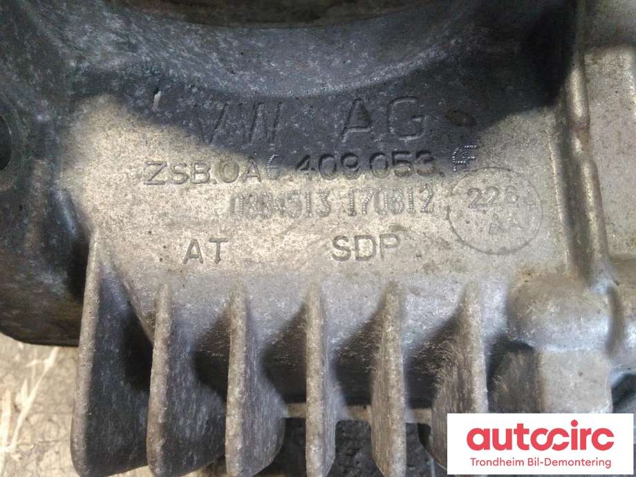 Girkasse 4WD fordelingskasse til VW Tiguan 2011-2016 (Type I, Fase 2)  (VW AG|0A6409053AH|0A6409053AF|DQ500)