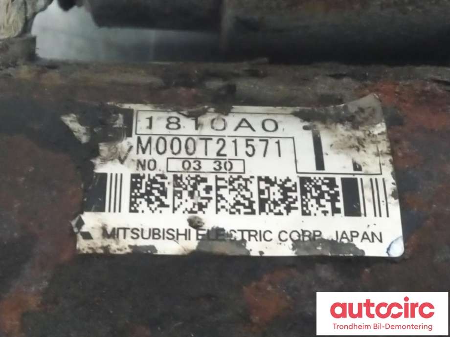 Starter til Mitsubishi Outlander 2010-2012 (Type II, Fase 2)  (MITSUBISHI ELECTRIC|1810A011|)