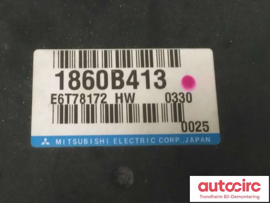 Styreenhet motor til Mitsubishi Outlander 2010-2012 (Type II, Fase 2)  (MITSUBISHI ELECTRIC|1860B413|E6T78172|)