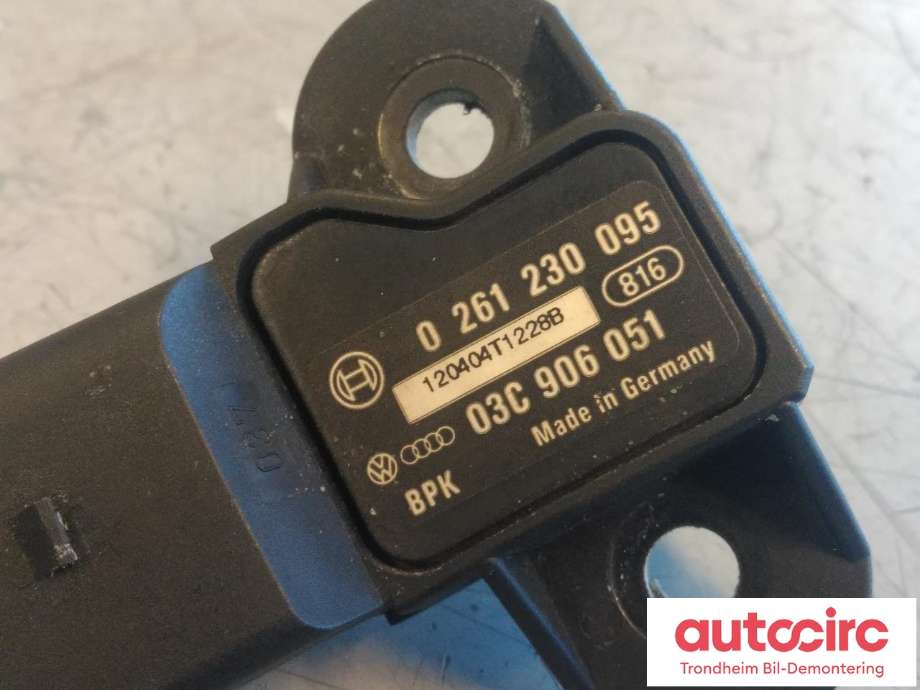 Sensor (MAP - Manifold Absolute Pressure) til Audi A4 2007-2014 (Type IV) (B8) (B8) (BOSCH|03C906051|03C906051F|03C 906 051 F| 03C 906 051| 0261230095)