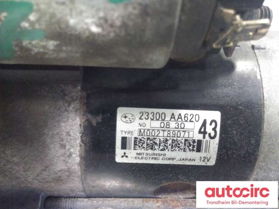 Starter diesel til Subaru Outback 2015-2020 (Type V)  (23300AA780|23300AA620|M002T89071)