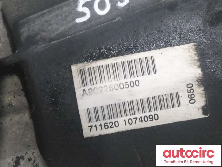 Girkasse manuell til Mercedes Sprinter 1995-2006 (903) (903) (MERCEDES|A0012603600|711.620|)