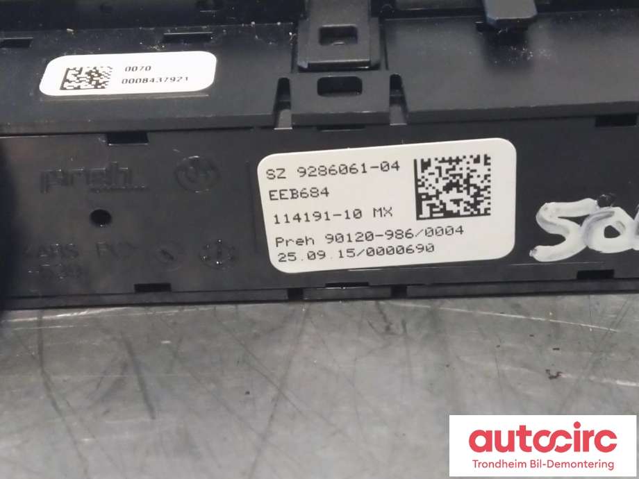 Bryter diverse til BMW X5 2013-2018 (F15) (F15) (..|9286061|61319286061|)