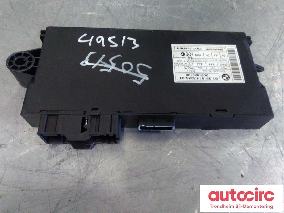 Styreenhet diverse til BMW 3-Serie 2005-2011 (E90/E91/E92/E93) (E90/E91/E92/E93) (SIEMENS-VDO|61359147226|9395657|61359395657)