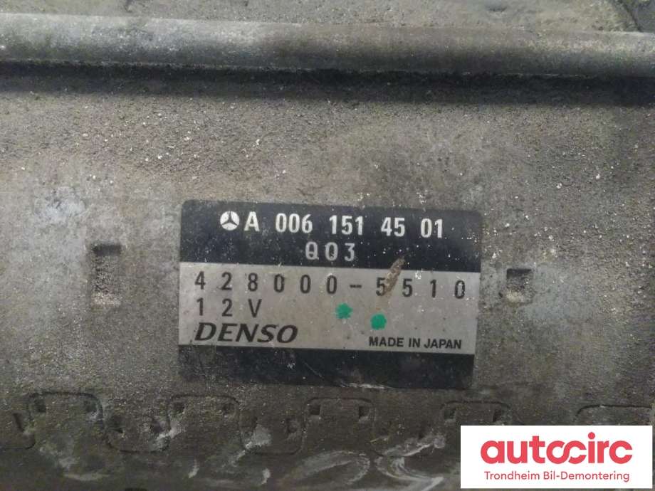 Starter diesel til Mercedes Vito/Viano 2010-2014 (Fase 2) (W639) (W639) (DENSO|A0061514501|A6519060026|423000-5510)