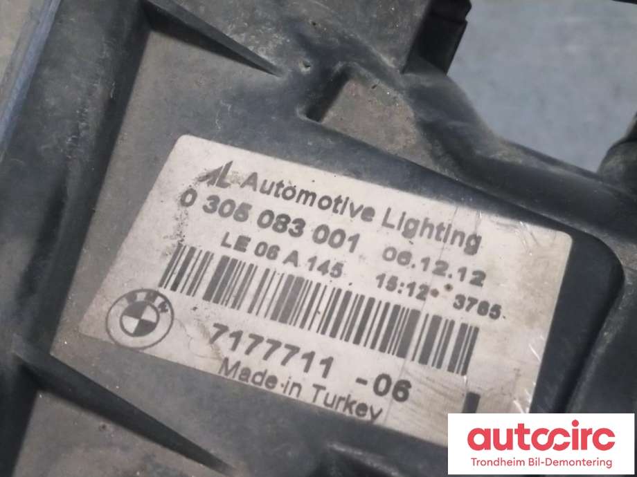 Tåkelykt venstre foran til BMW 5-Serie 2003-2010 (E60/E61) (E60/E61) (AUTOMOTIVE LIGHTING|7177711|63 17 7 177 711|)