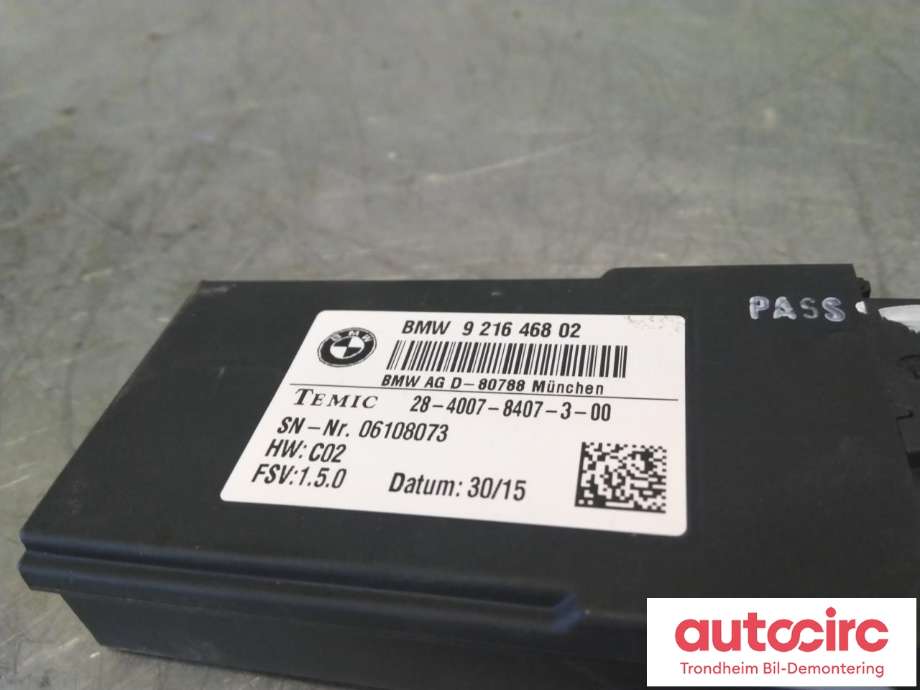 Styreenhet sete til BMW X5 2013-2018 (F15) (F15) (TEMIC|921646802|61357490465|)