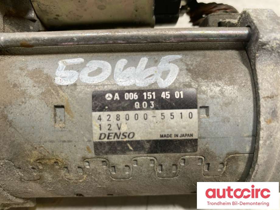Starter diesel til Mercedes E-Klasse 2009-2013 (Fase 1) (W212) (W212) (DENSO|A0061514501|A6519060026|)