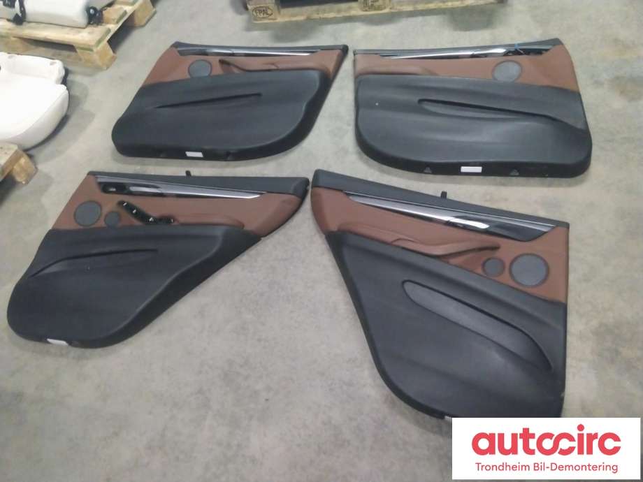 Sete sett til BMW X5 2013-2018 (F15) (F15) (LEDER DAKOTA/TERRA LCB8|NØTTEBRUNT SETESETT.|)
